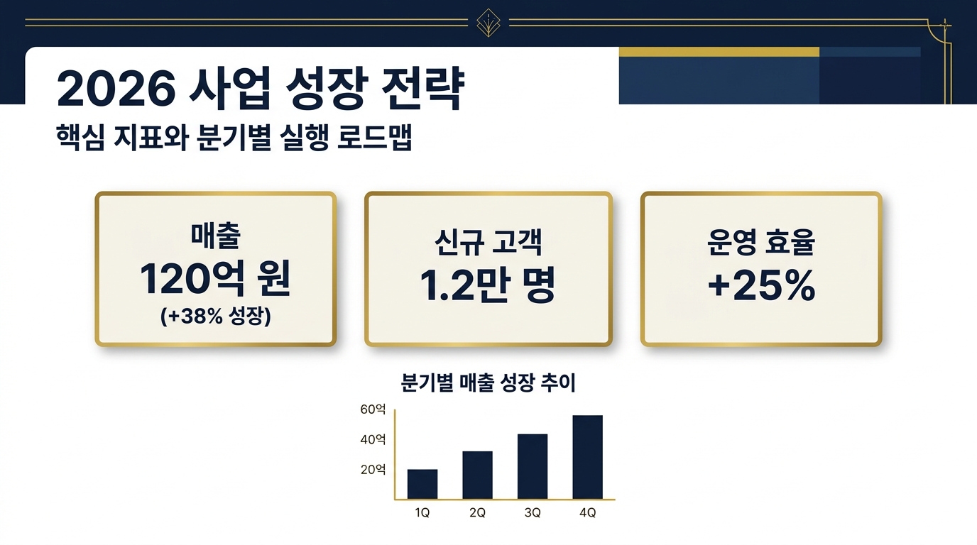 네이비 골드 프리미엄 샘플 슬라이드