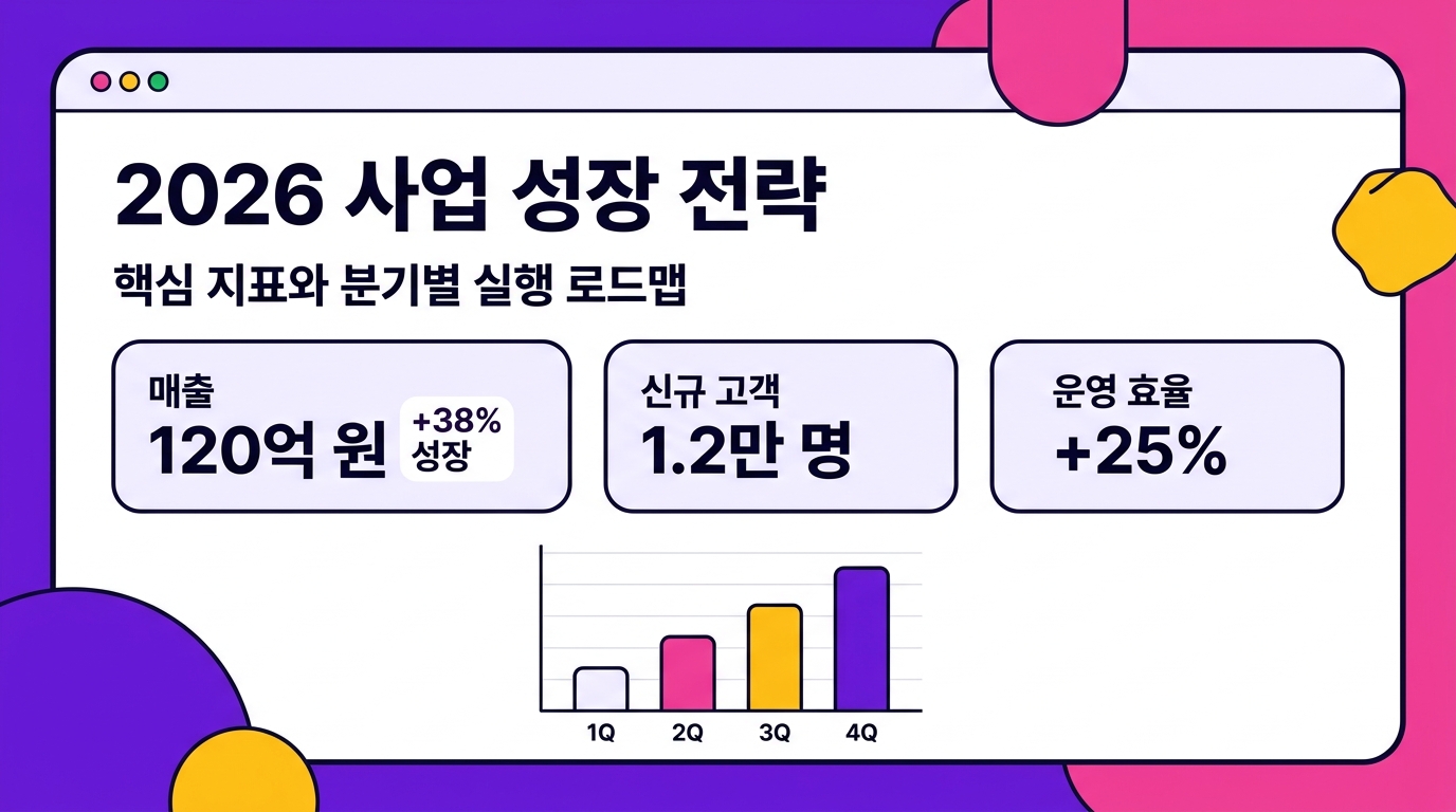 컬러풀 스타트업 샘플 슬라이드